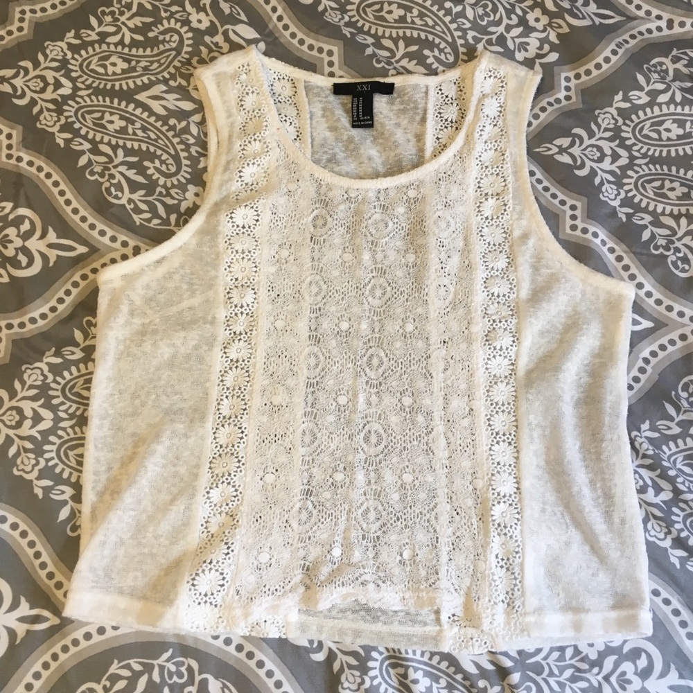 White muscle tee